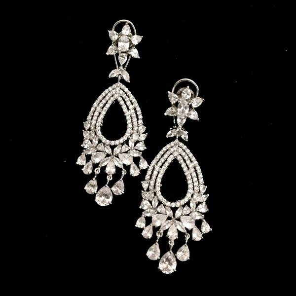 Chandbali AD Bridal Earrings - Trink Wink Jewels